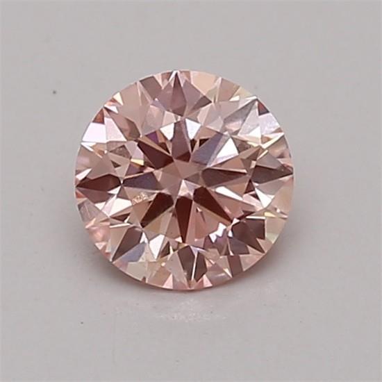 0.50 Ct. Fancy Vivid Pink Round Lab Grown Diamond