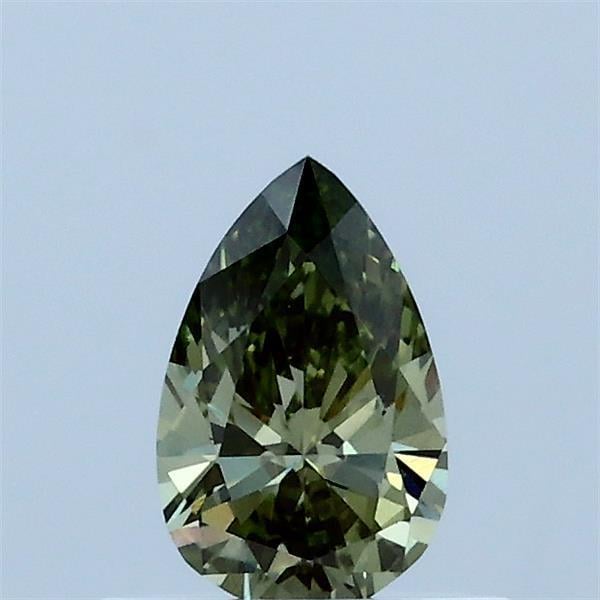 0.39 Ct. Fancy Vivid Green Pear Lab Grown Diamond