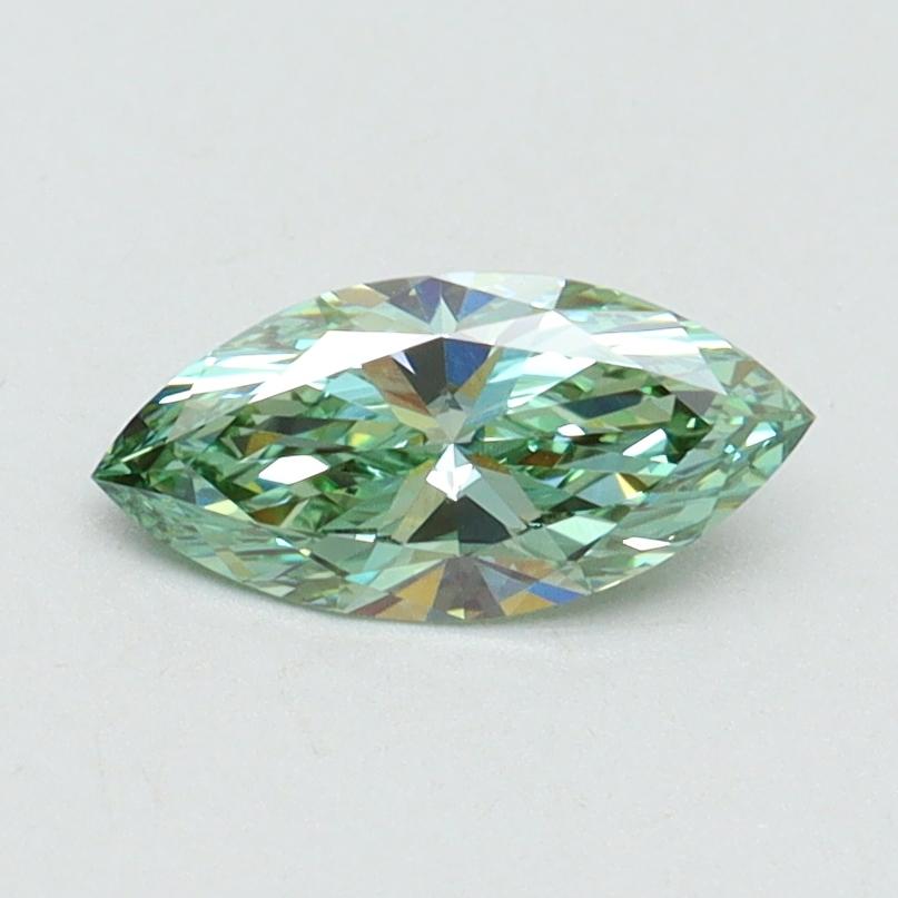 0.53 Ct. Fancy Vivid Green Marquise Lab Grown Diamond
