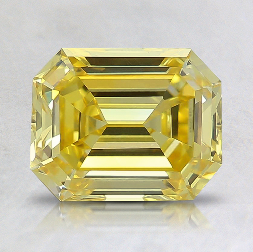 1.05 Ct. Fancy Vivid Yellow Emerald Lab Grown Diamond