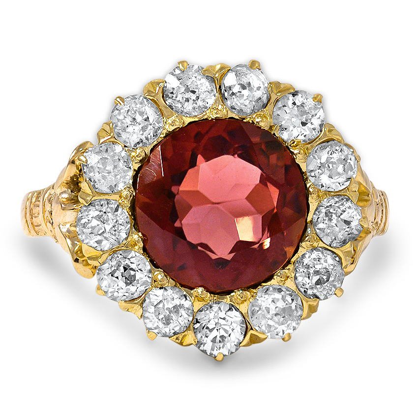 Victorian Rhodolite Garnet Vintage Ring