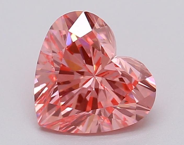 1.05 Ct. Fancy Vivid Pink Heart Lab Grown Diamond