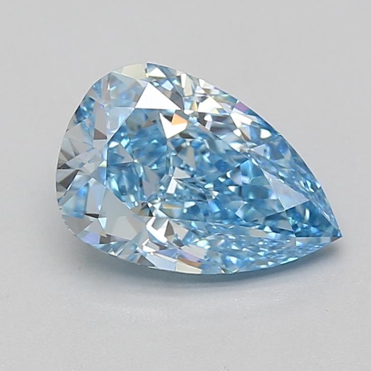 2.03 Ct. Fancy Vivid Blue Pear Lab Grown Diamond