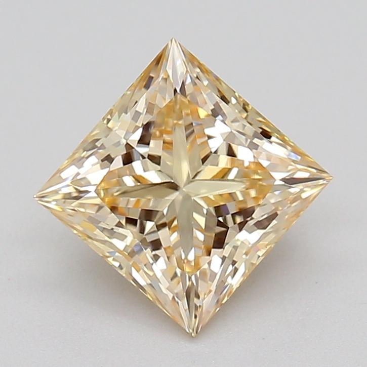 1.02 Ct. Light  Yellow Princess Lab Grown Diamond
