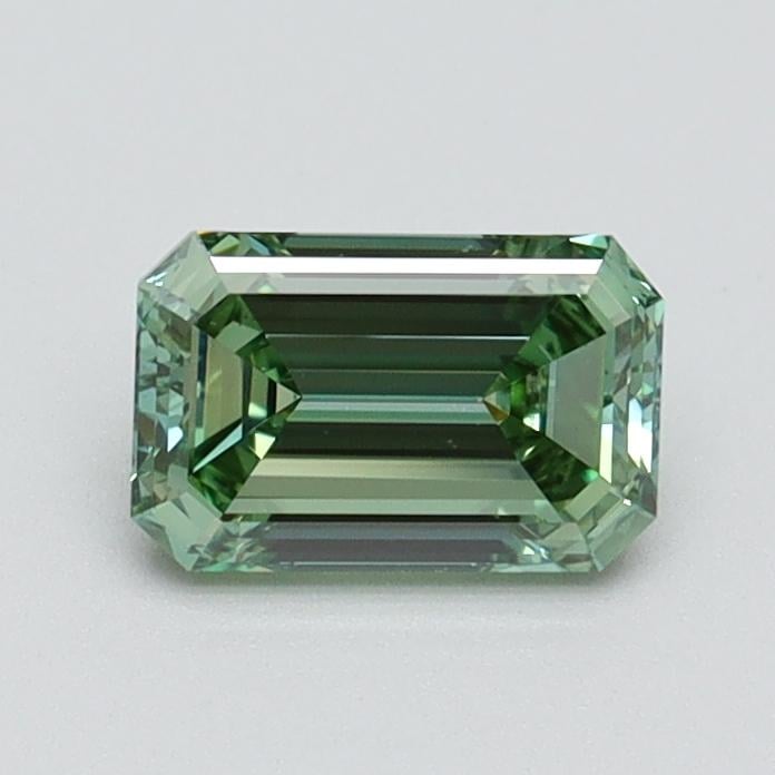 0.71 Ct. Fancy Intense Pacific Green Emerald Lab Grown Diamond