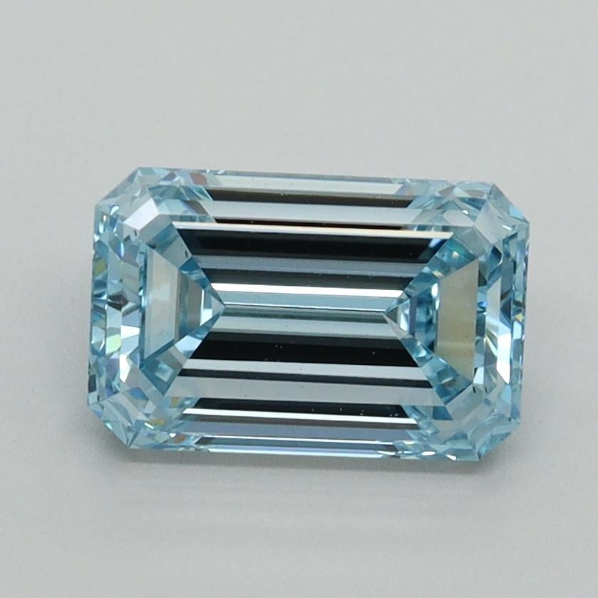 1.51 Ct. Fancy Intense Blue Emerald Lab Grown Diamond