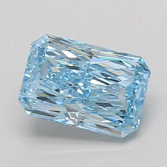 1.09 Ct. Fancy Vivid Blue Radiant Lab Grown Diamond