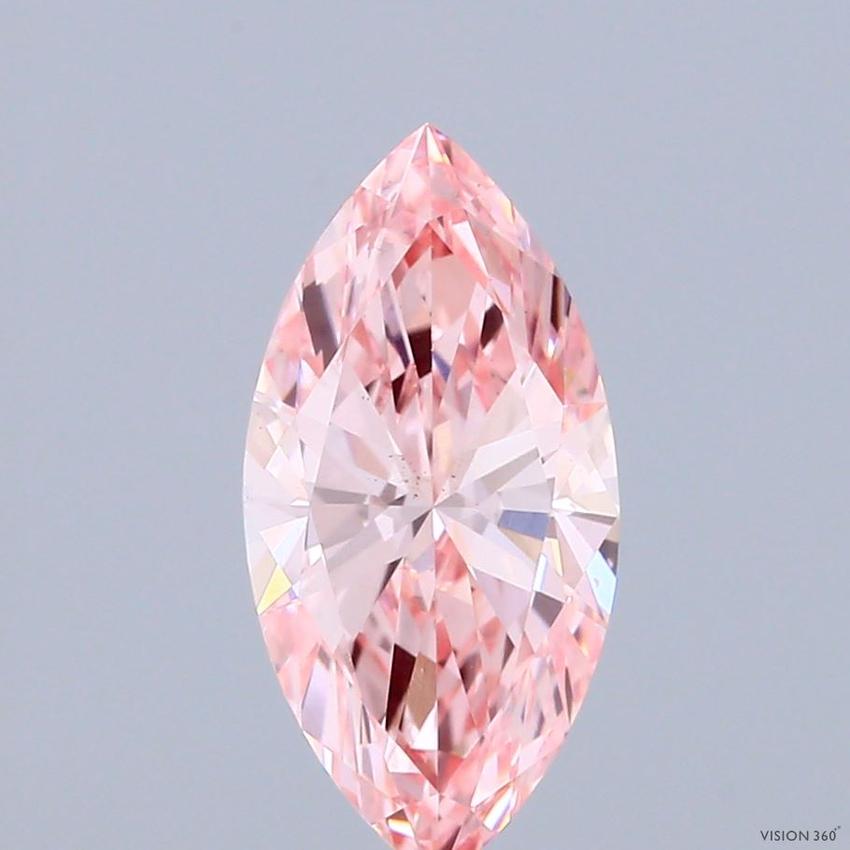 1.75 Ct. Fancy Vivid Pink Marquise Lab Grown Diamond