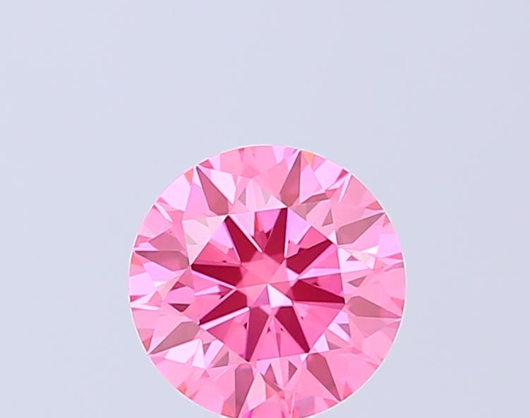 1.32 Ct. Fancy Vivid Pink Round Lab Grown Diamond