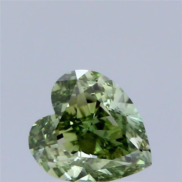 1.00 Ct. Fancy Vivid Green Heart Lab Grown Diamond