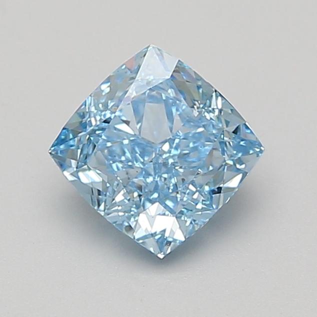 1.50 Ct. Fancy Vivid Blue Cushion Lab Grown Diamond