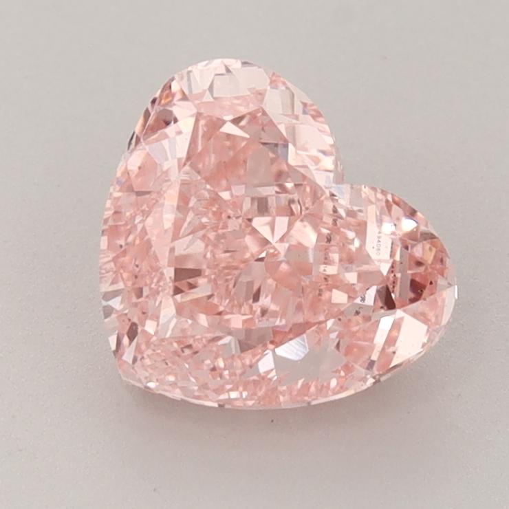 1.74 Ct. Fancy Vivid  Pink Heart Lab Grown Diamond