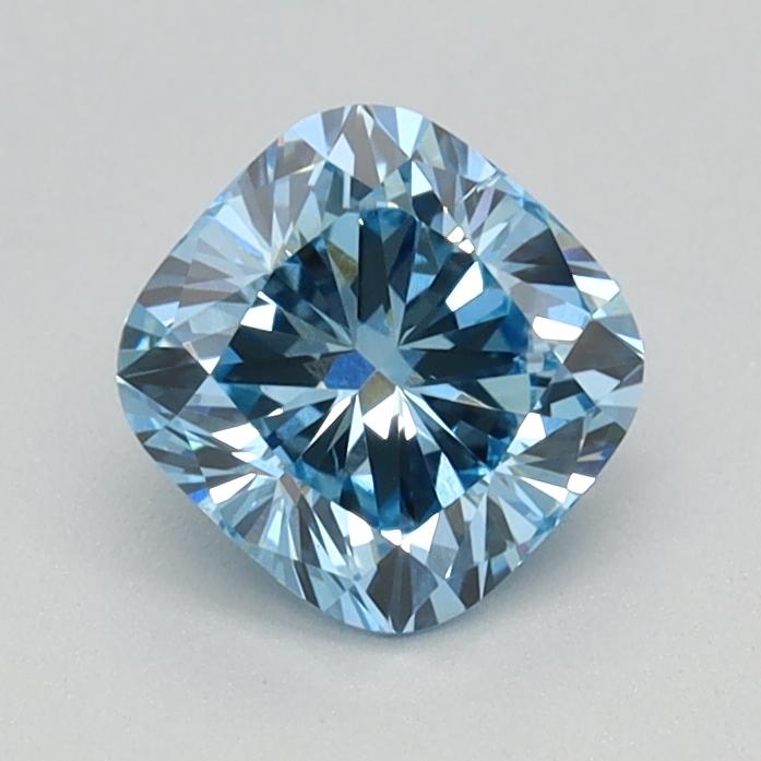 0.77 Ct. Fancy Intense Blue Cushion Lab Grown Diamond