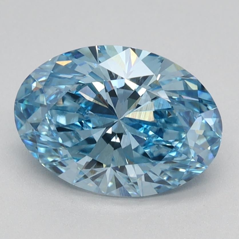 1.43 Ct. Fancy Vivid Blue Oval Lab Grown Diamond