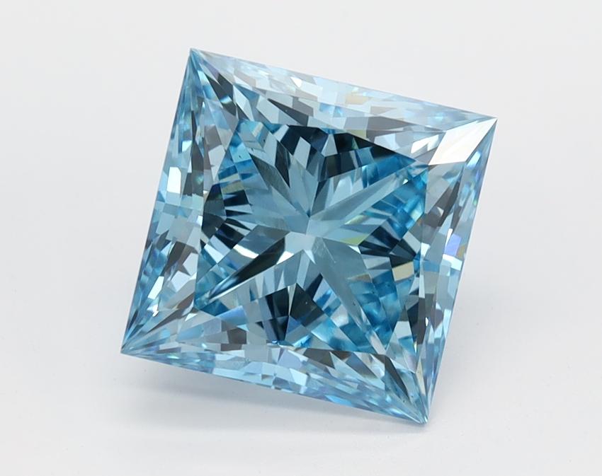 2.38 Ct. Fancy Vivid Blue Princess Lab Grown Diamond