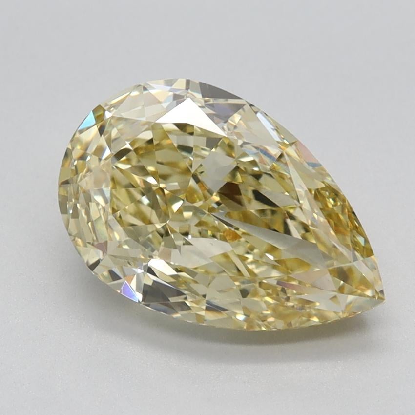 2.55 Ct. Fancy Intense Yellow Pear Lab Grown Diamond