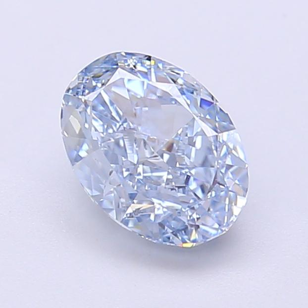 1.27 Ct. Fancy Intense  Blue Oval Lab Grown Diamond