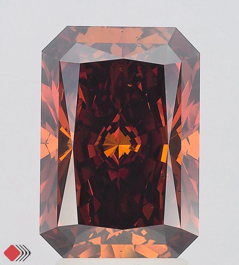 4.02 Ct. Fancy Deep Orange Radiant Lab Grown Diamond