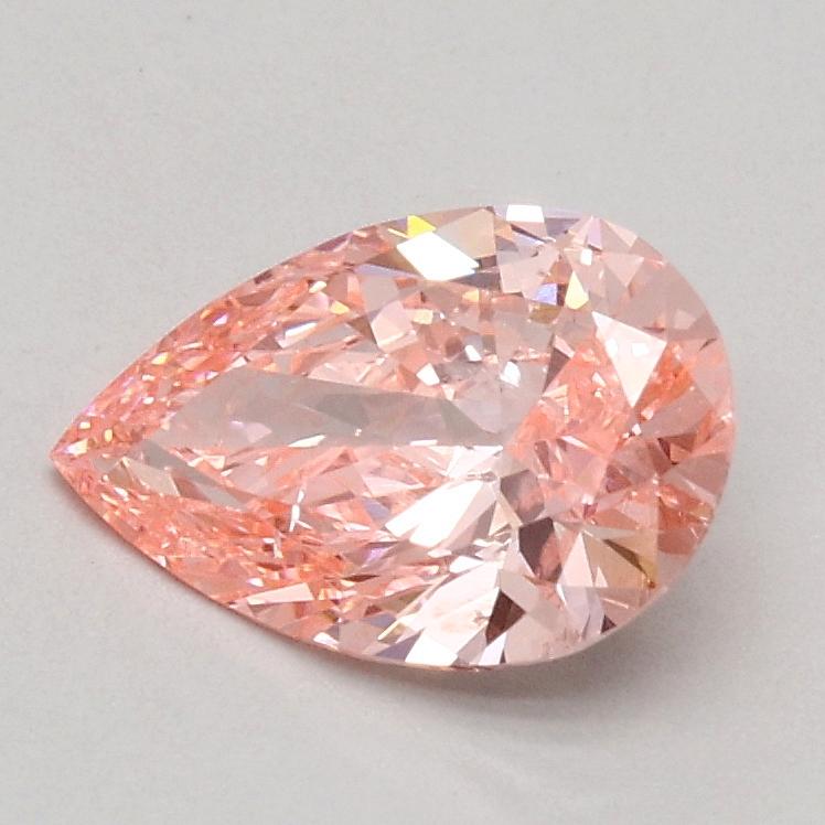 0.71 Ct. Fancy Intense Pink Pear Lab Grown Diamond