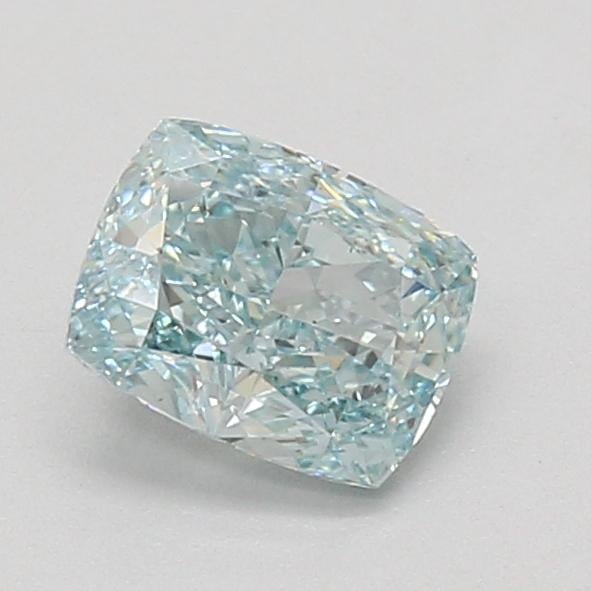 1.08 Ct. Fancy Intense Green Cushion Lab Grown Diamond