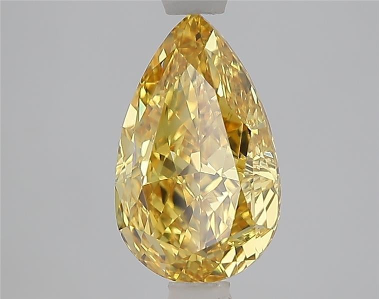2.09 Ct. Fancy Vivid Yellow Yellow Pear Lab Grown Diamond