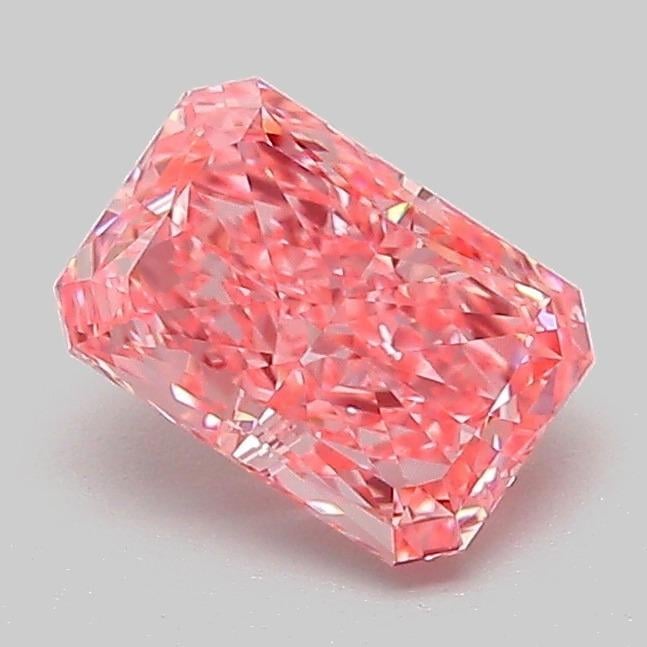 1.04 Ct. Fancy Vivid Pink Radiant Lab Grown Diamond