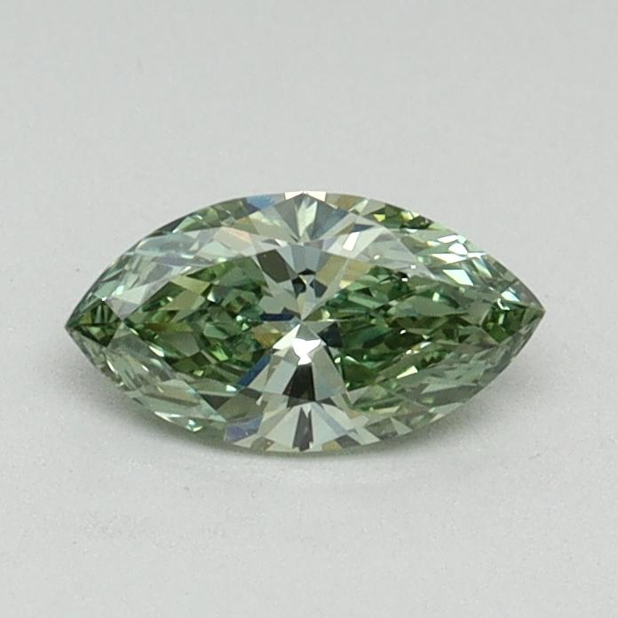 0.34 Ct. Fancy Vivid Green Marquise Lab Grown Diamond