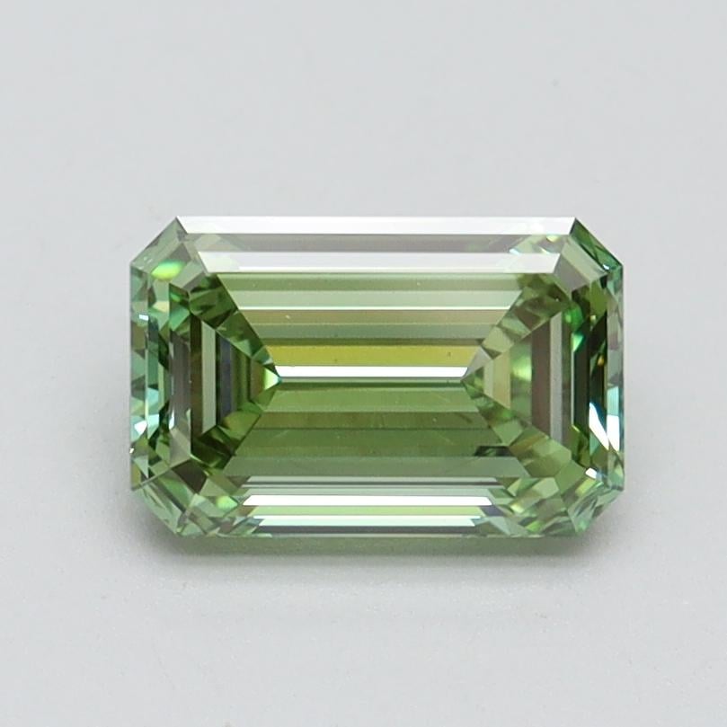 1.08 Ct. Fancy Vivid Green Emerald Lab Grown Diamond