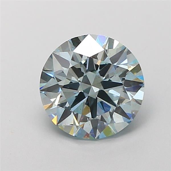 2.01 Ct. Fancy Intense Blue Round Lab Grown Diamond