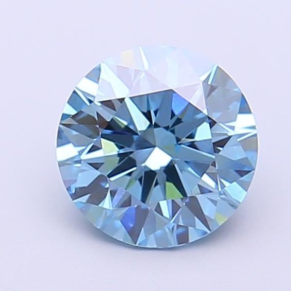 1.24 Ct. Fancy Vivid  Blue Round Lab Grown Diamond