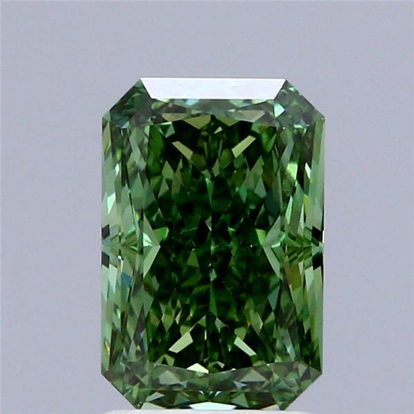 2.05 Ct. Fancy Vivid Green Radiant Lab Grown Diamond