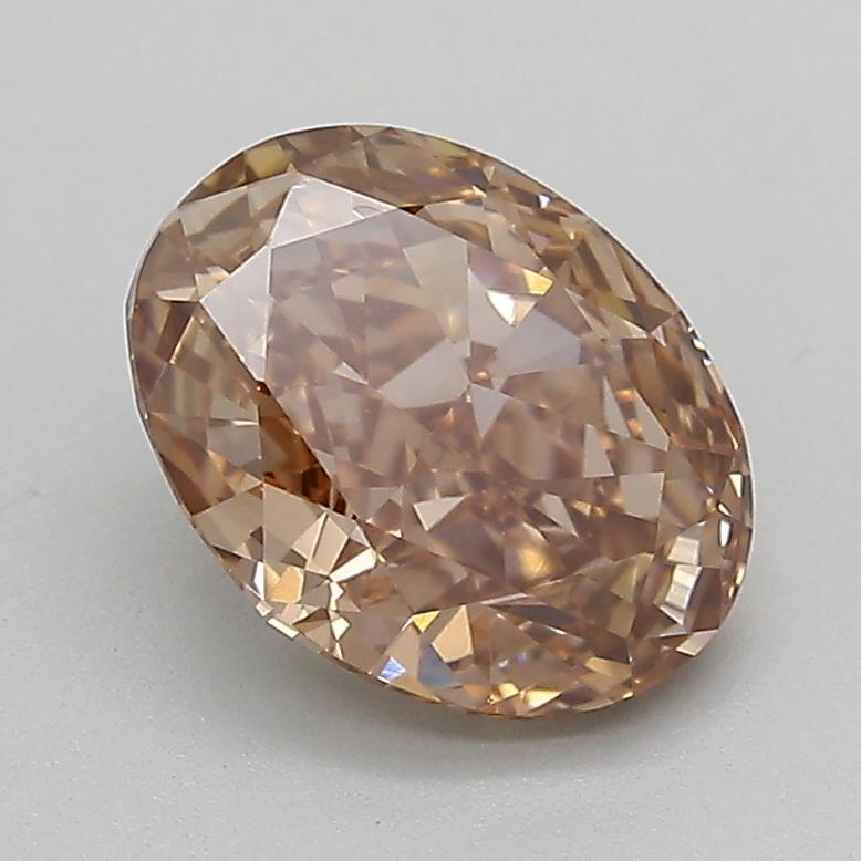 2.07 Ct. Fancy Light  Brown Oval Lab Grown Diamond