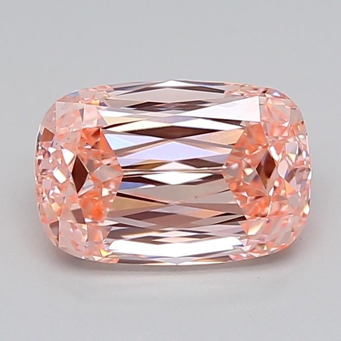 3.08 Ct. Fancy Intense  Pink Cushion Lab Grown Diamond