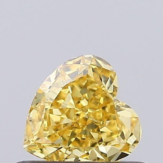 0.34 Ct. Fancy Vivid Yellow Heart Lab Grown Diamond