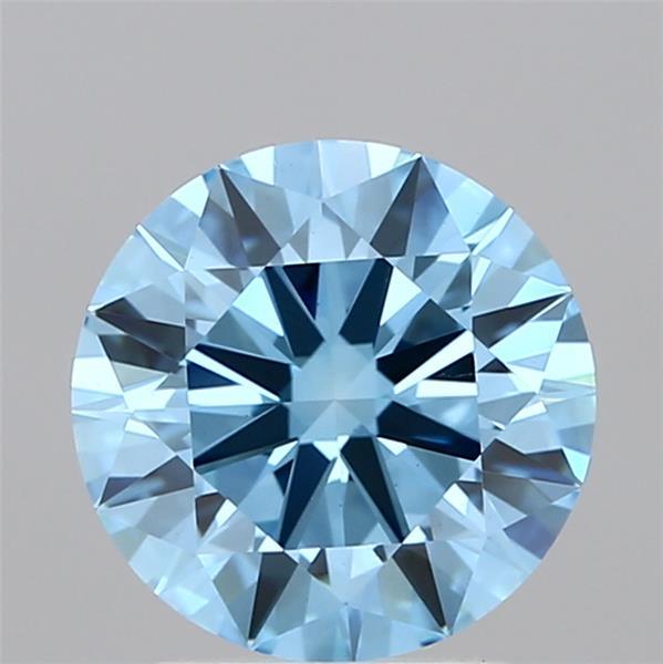 1.97 Ct. Fancy Vivid Blue Round Lab Grown Diamond