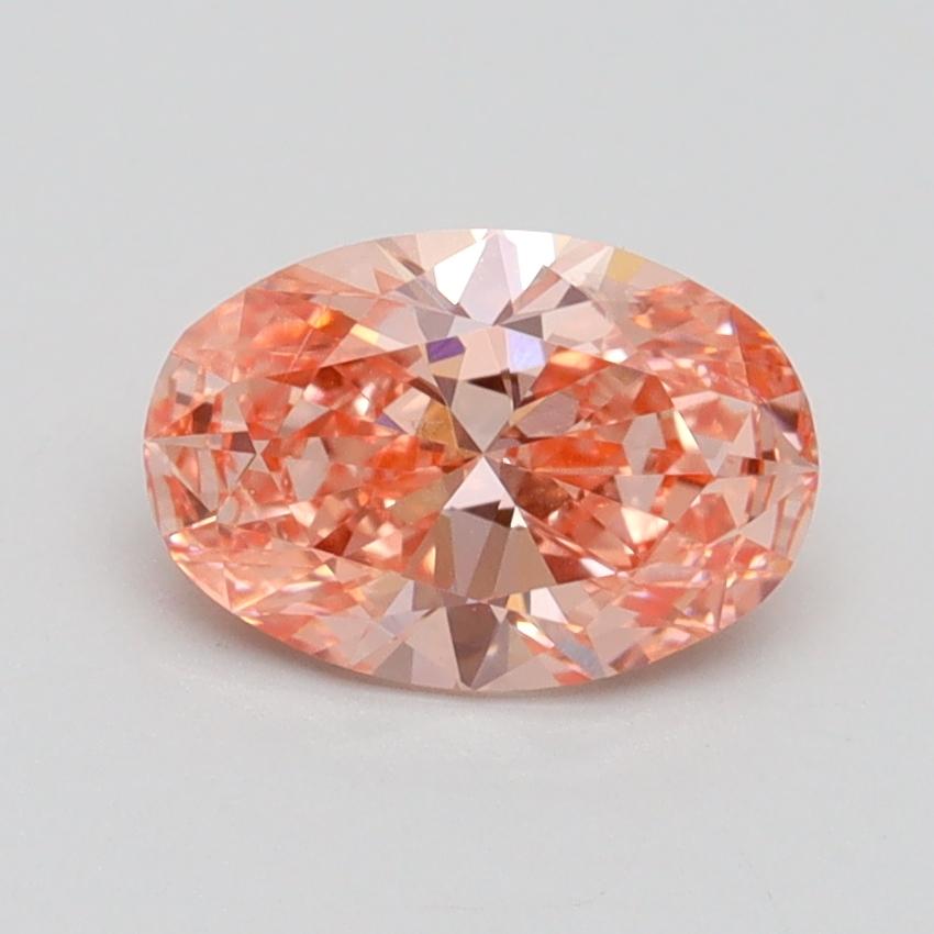1.07 Ct. Fancy Intense Pink Oval Lab Grown Diamond