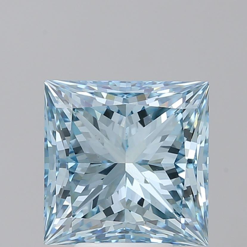 5.59 Ct. Fancy Intense Blue Princess Lab Grown Diamond