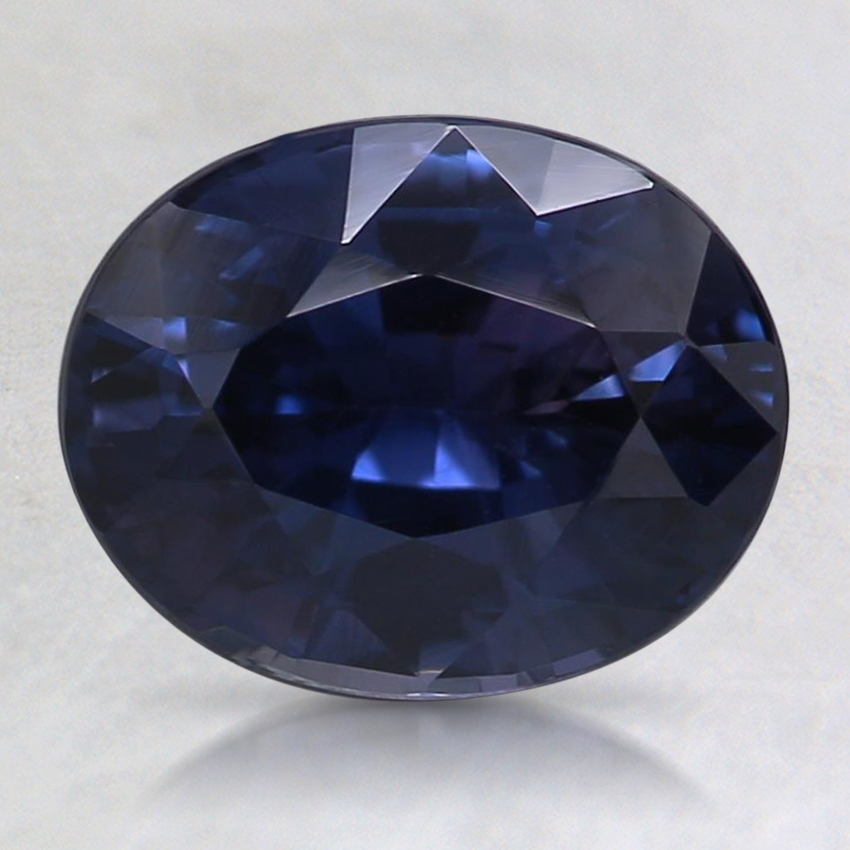 8.7x7mm Unheated Blue Oval Sapphire