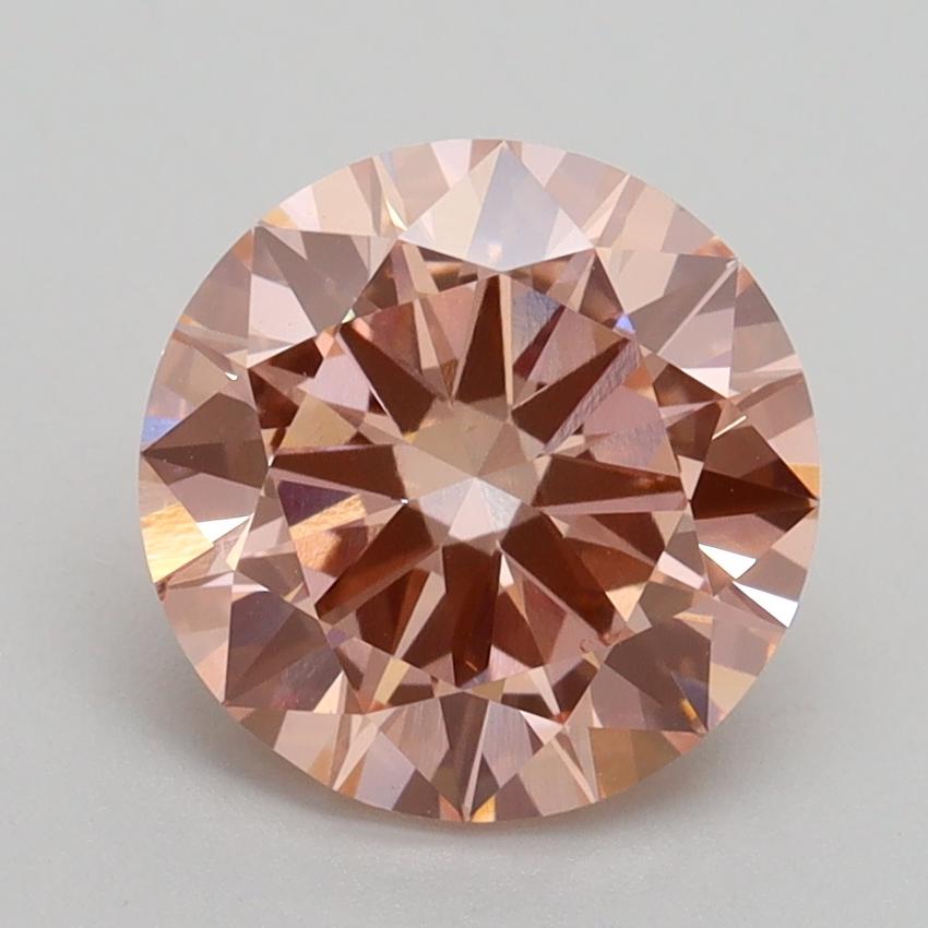2.30 Ct. Fancy Intense Pink Round Lab Grown Diamond