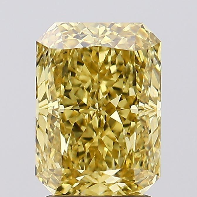 2.52 Ct. Fancy Vivid Yellow Radiant Lab Grown Diamond