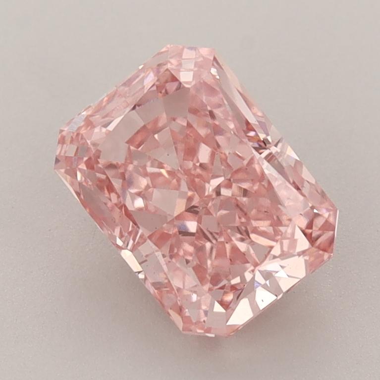 1.71 Ct. Fancy Vivid  Pink Radiant Lab Grown Diamond