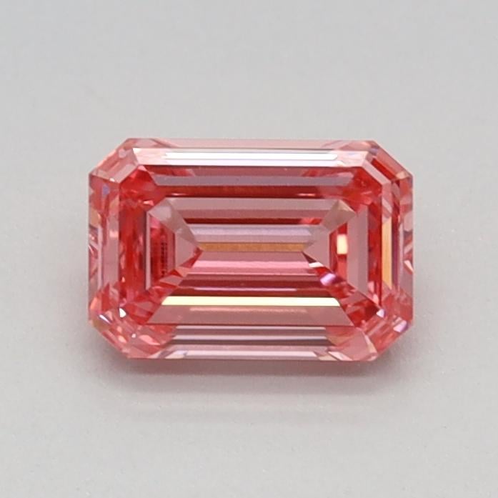0.54 Ct. Fancy Vivid Pink Emerald Lab Grown Diamond