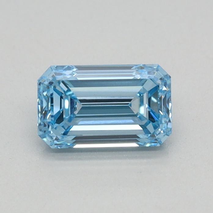 0.41 Ct. Fancy Intense Blue Emerald Lab Grown Diamond