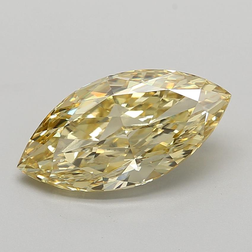 5.08 Ct. Fancy  Yellow Marquise Lab Grown Diamond