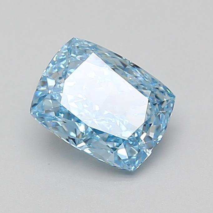 1.47 Ct. Fancy Vivid Blue Cushion Lab Grown Diamond
