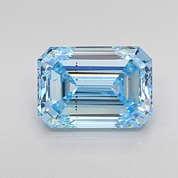 2.01 Ct. Fancy Intense Blue Emerald Lab Grown Diamond