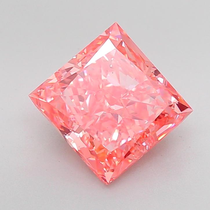 4.47 Ct. Fancy Vivid Pink Princess Lab Grown Diamond
