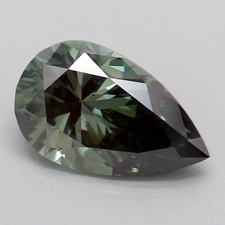 0.91 Ct. Fancy Vivid Blue Pear Lab Grown Diamond