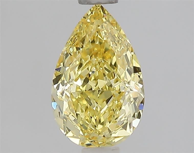 1.03 Ct. Fancy Intense  Yellow Pear Lab Grown Diamond