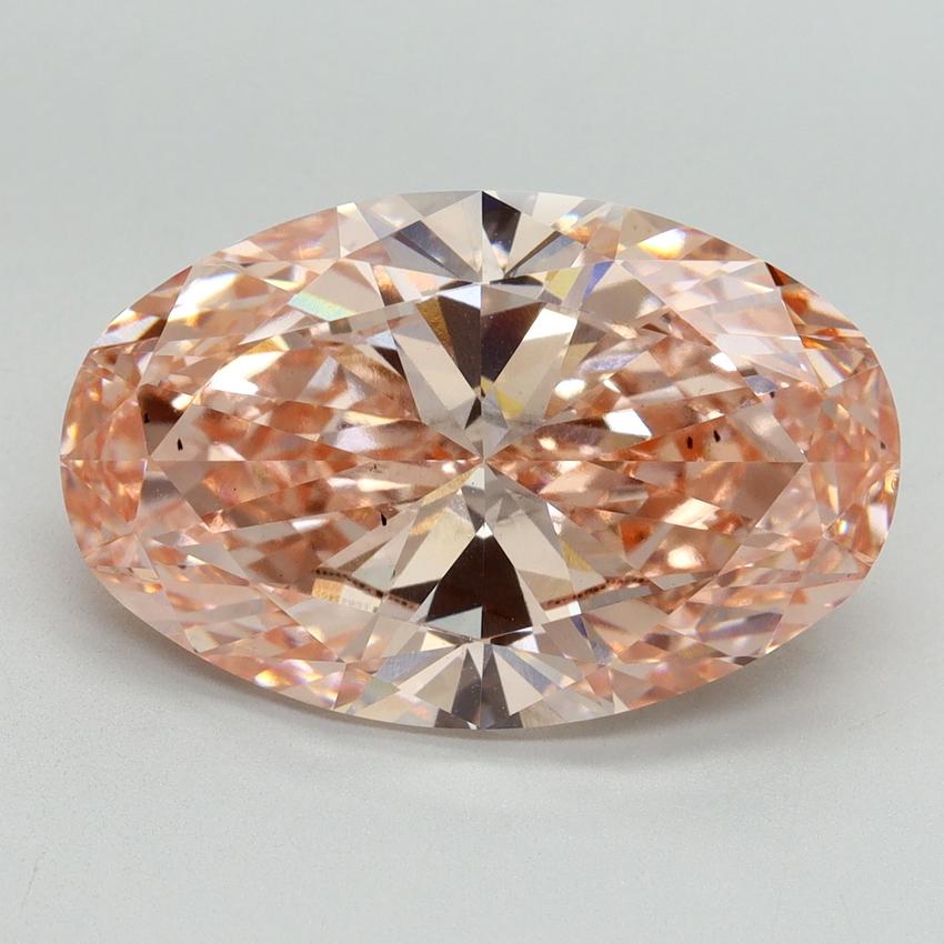 8.50 Ct. Fancy Vivid Pink Oval Lab Grown Diamond